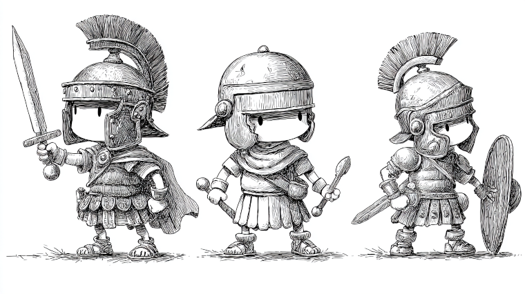 Illustration Römischer Rechner